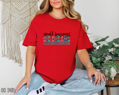 Small Business Big Dreams Leopard DTF TRANSFER