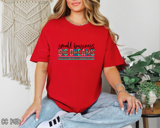Small Business Big Dreams Leopard DTF TRANSFER