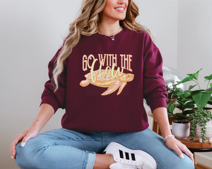 Go With the Flow Orange DTF TRANSFER