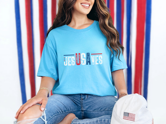 Jesus Saves USA DTF TRANSFER