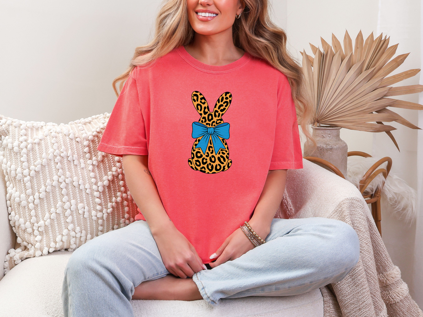 Leopard Easter Bunny DTF TRANSFER