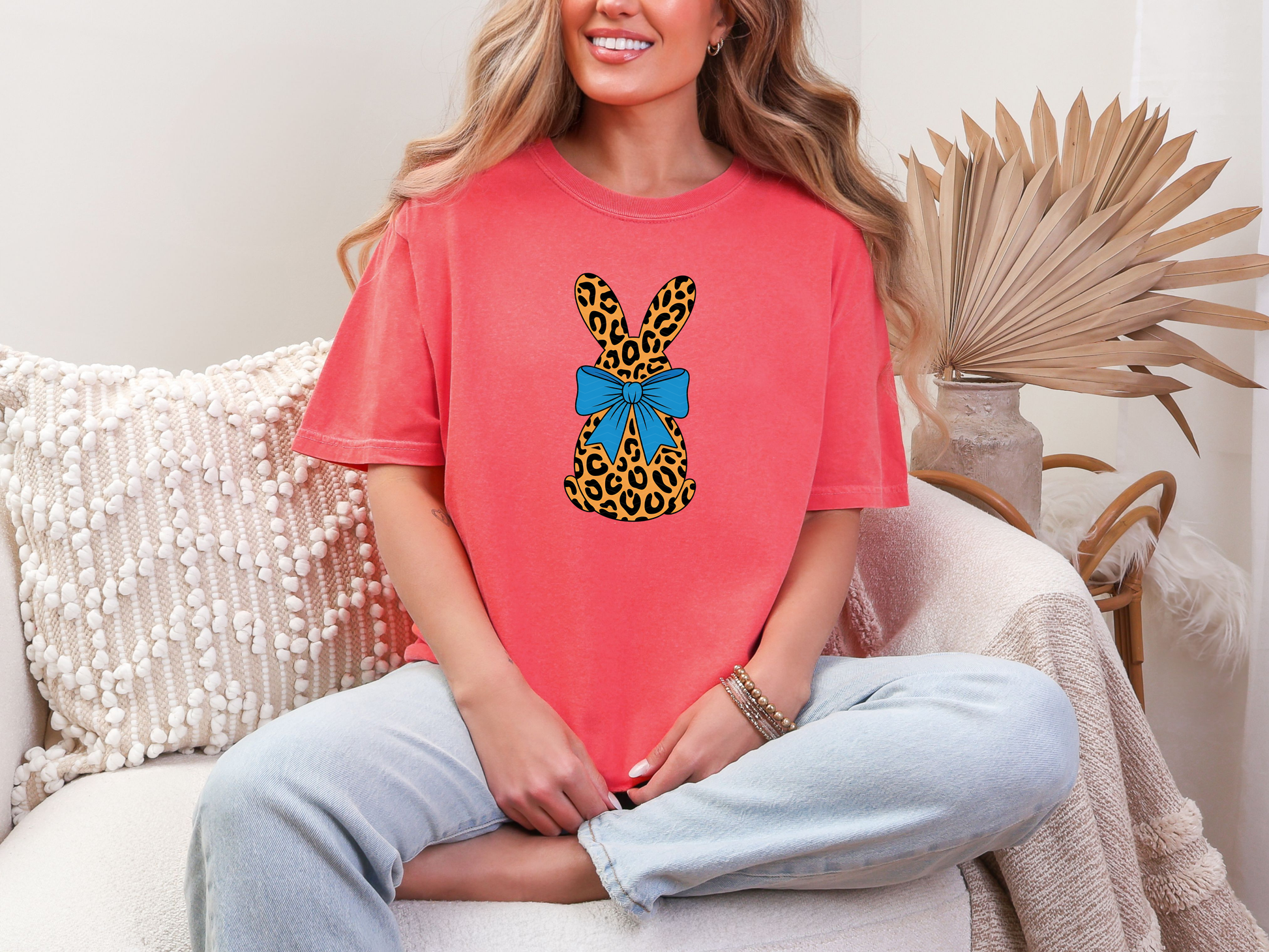 Leopard Easter Bunny DTF TRANSFER