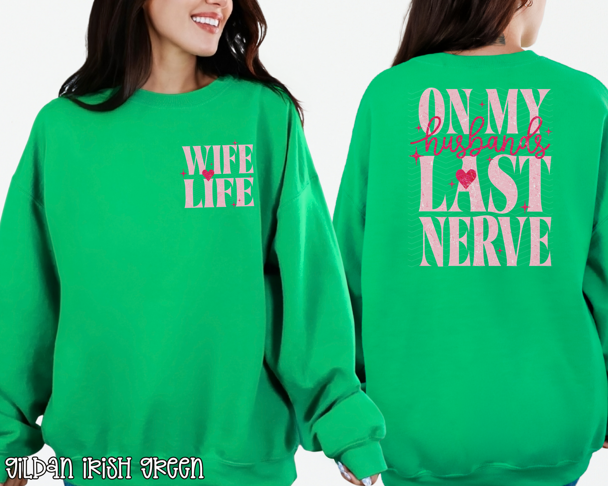 On My Husband's Last Nerve pocket DTF TRANSFER
