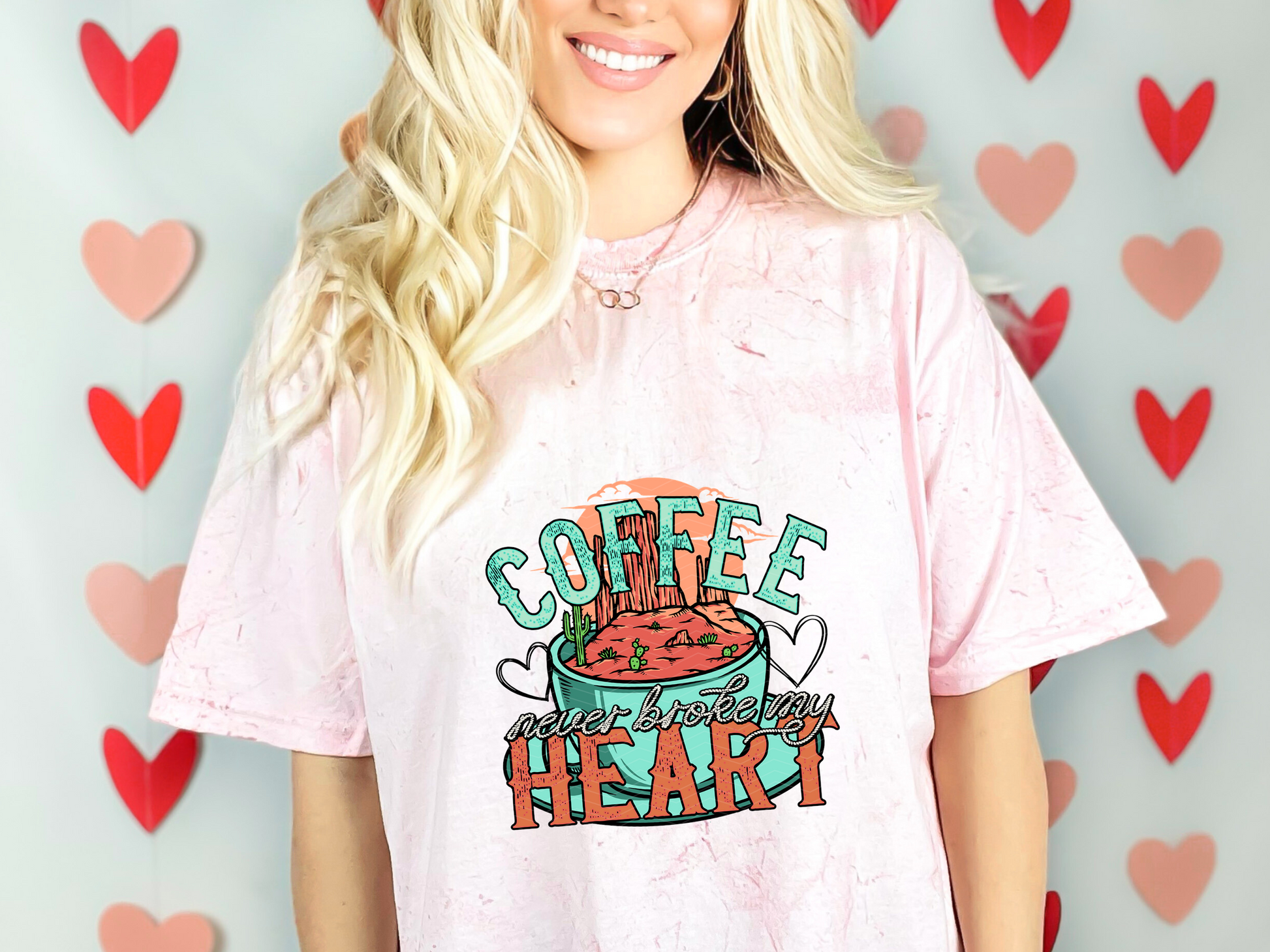 Coffee Never Broke My Heart DTF TRANSFER