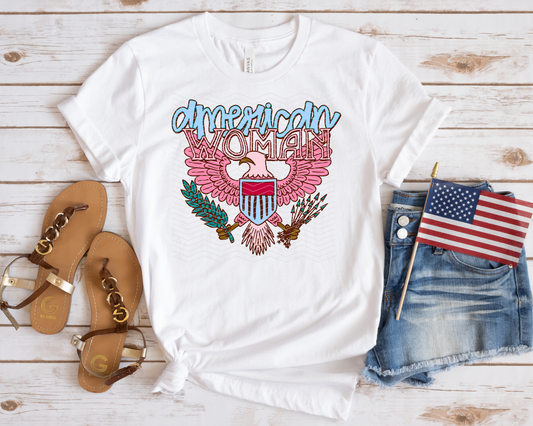 American Woman Kayndi DTF TRANSFER