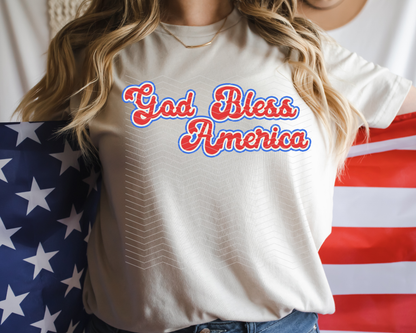 God Bless America RWB DTF TRANSFER
