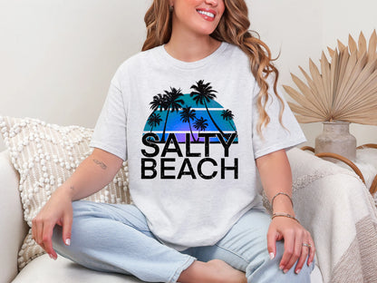 Salty Beach Blue DTF TRANSFER