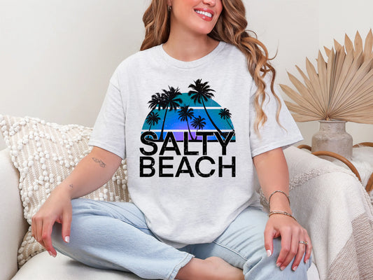 Salty Beach Blue DTF TRANSFER