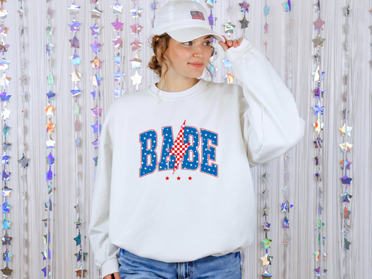 Babe Lightning Varsity DTF TRANSFER