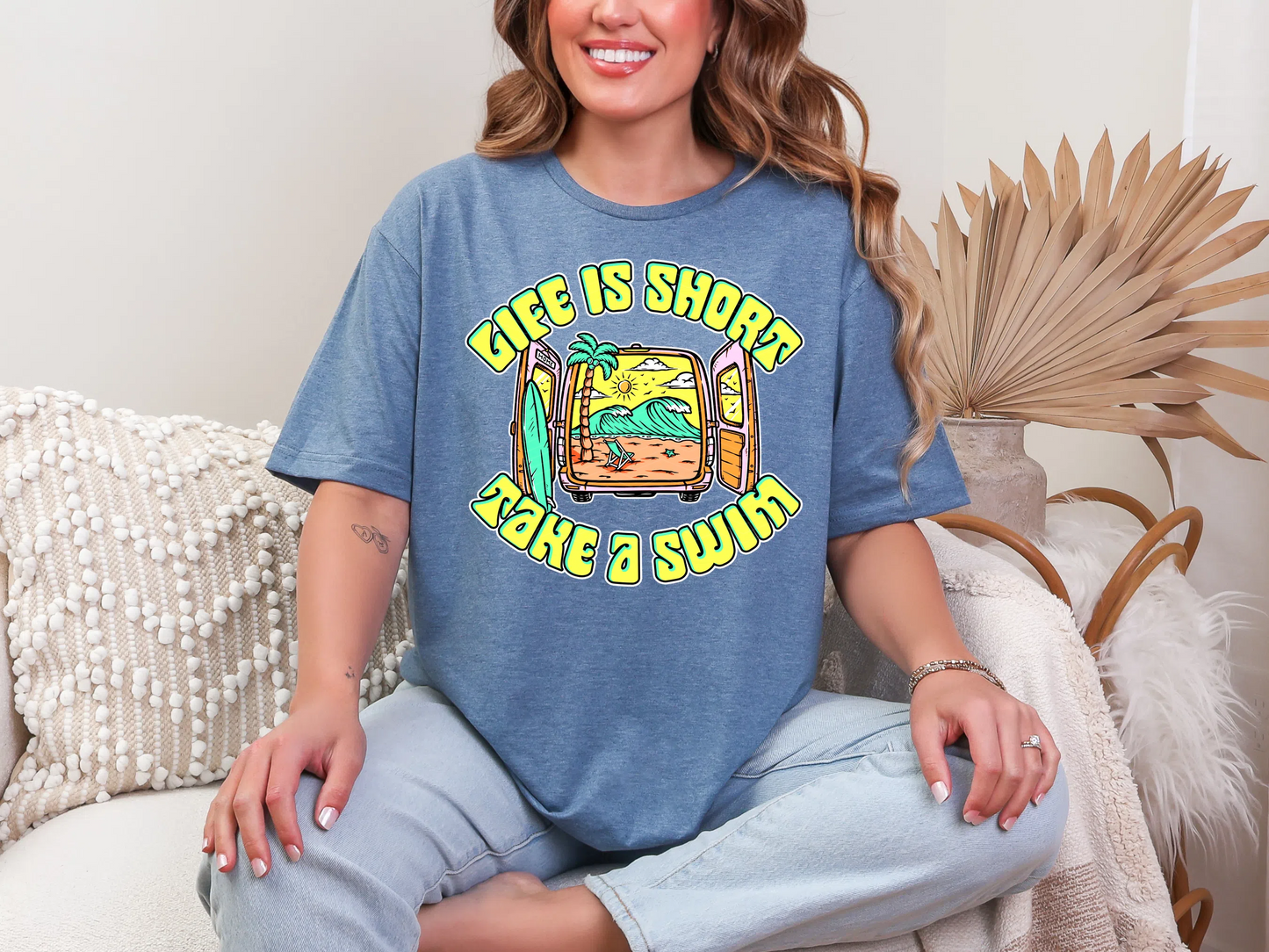 Life is Short Take a Swim Beach DTF TRANSFER