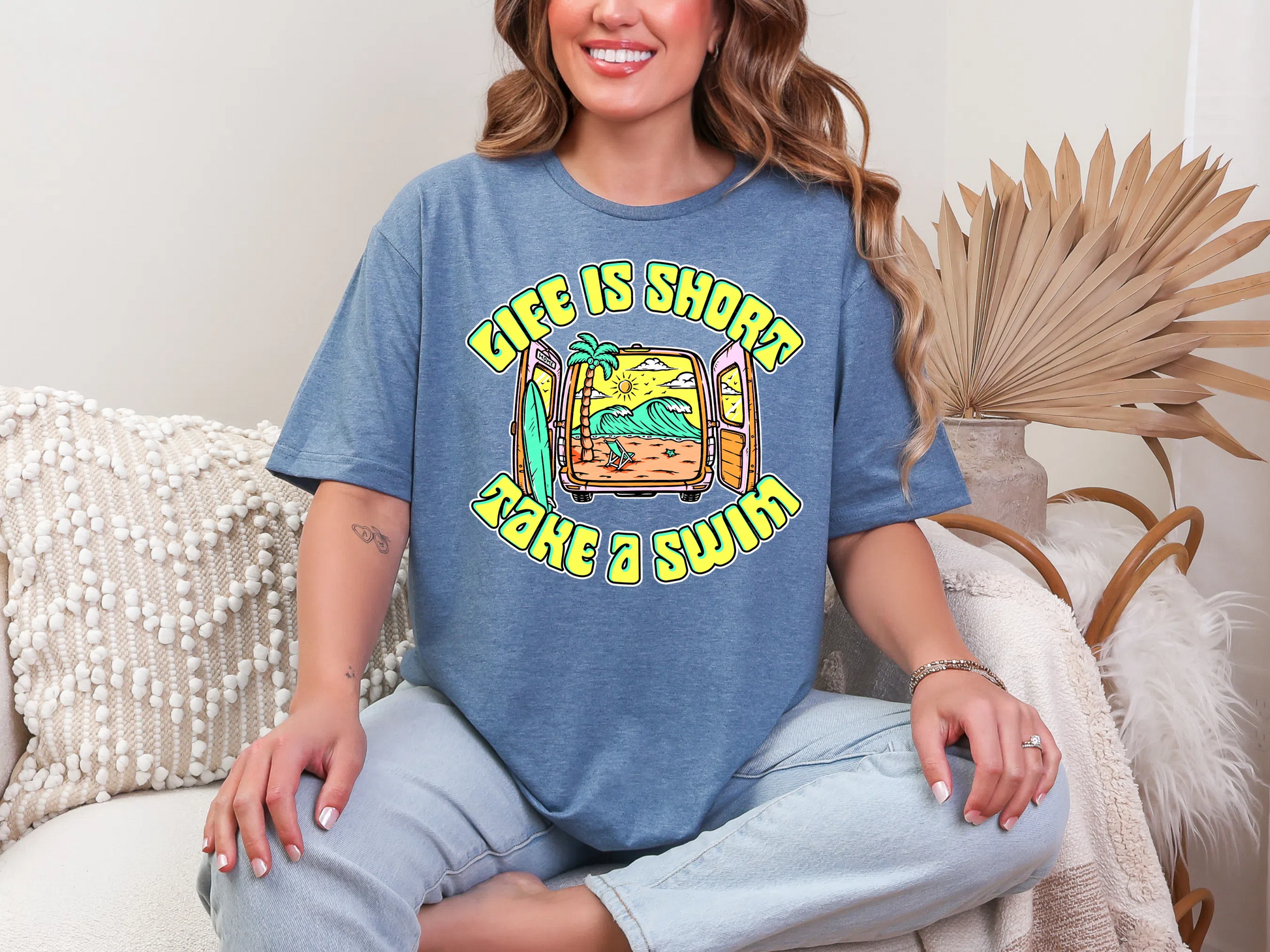 Life is Short Take a Swim Beach DTF TRANSFER