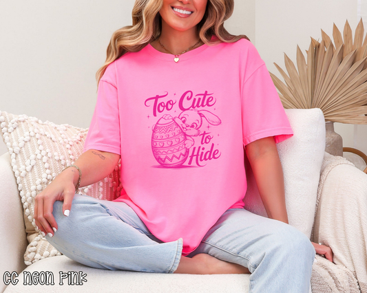 Too Cute To Hide Pink DTF TRANSFER