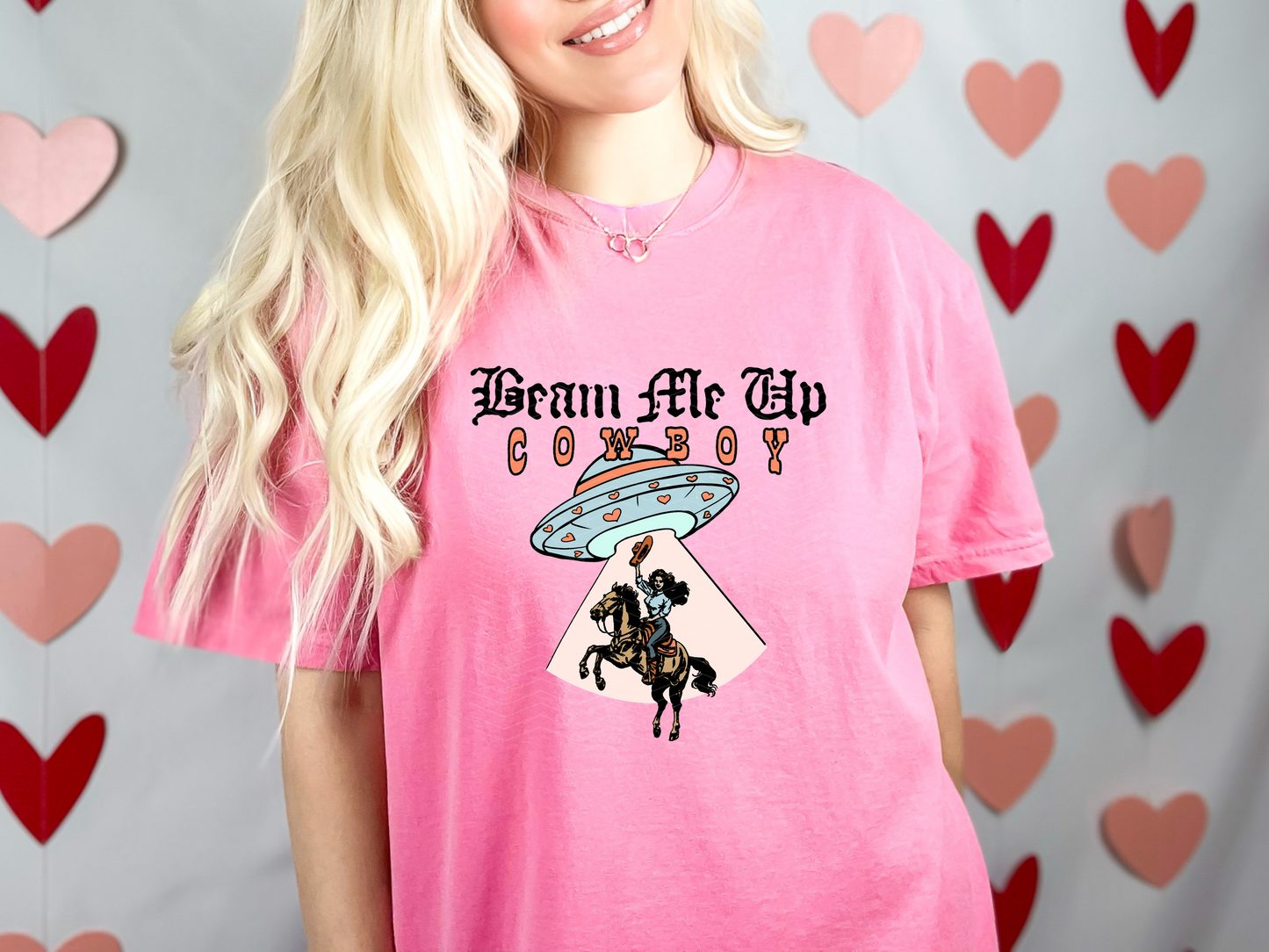 Beam Me Up Cowboy DTF TRANSFER
