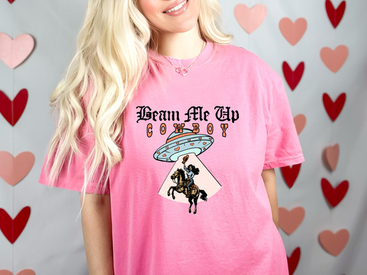 Beam Me Up Cowboy DTF TRANSFER