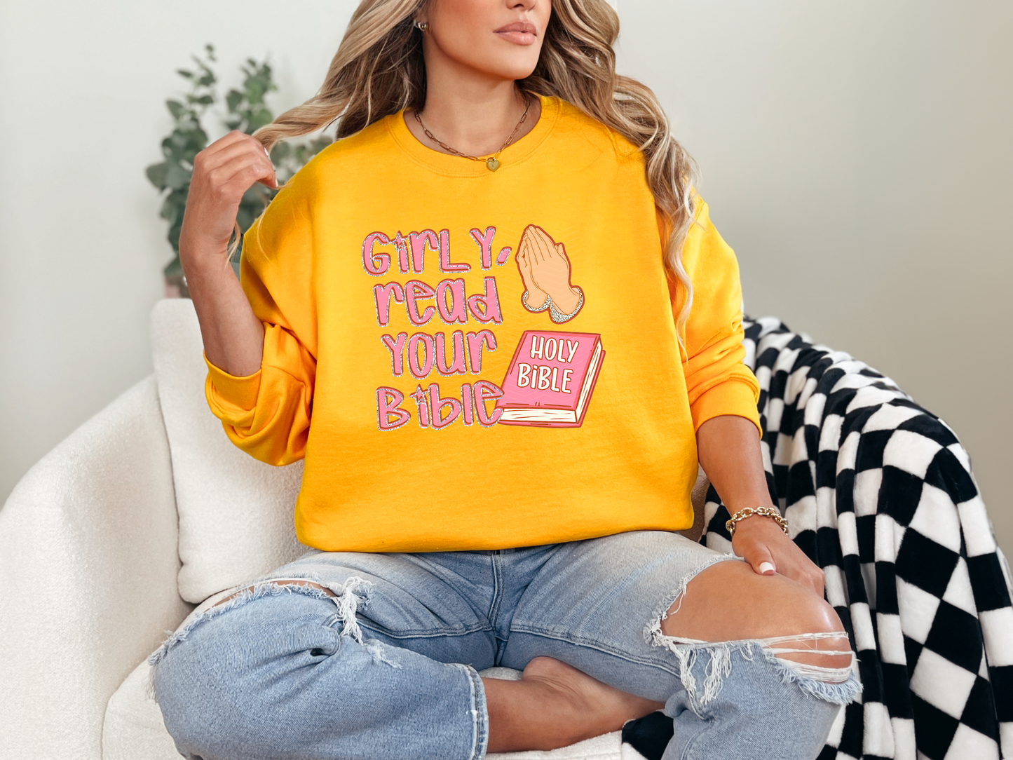 Girly, Read Your Bible DTF TRANSFER