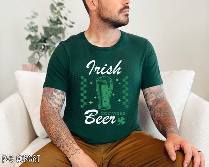 Irish You Were Beer White DTF TRANSFER