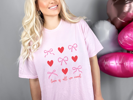 All We Need is Love Heart Collage DTF TRANSFER