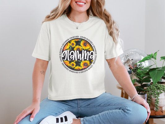 Glamma Sunflower Circle DTF TRANSFER