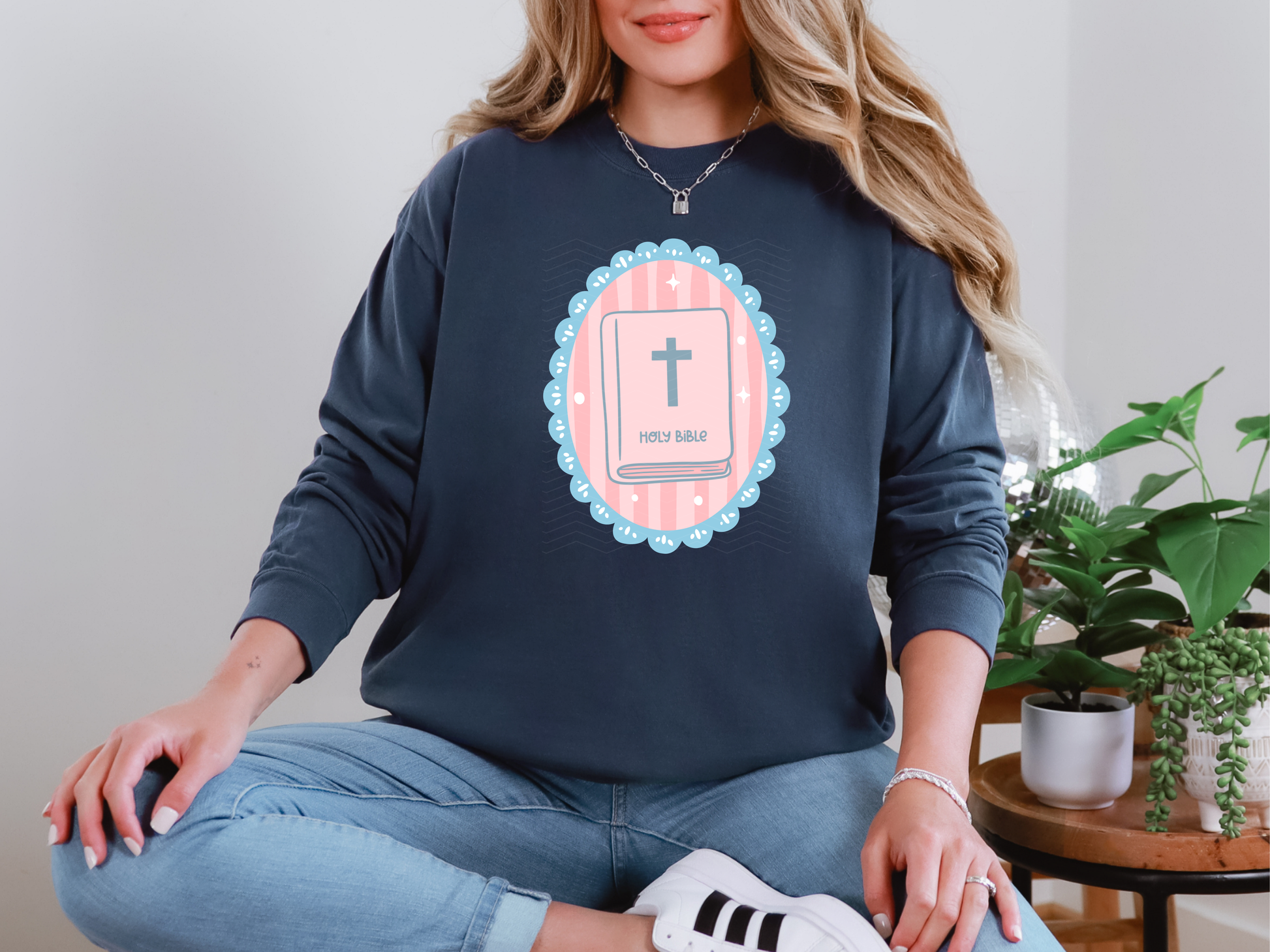 Holy Bible Pastel Doily DTF TRANSFER