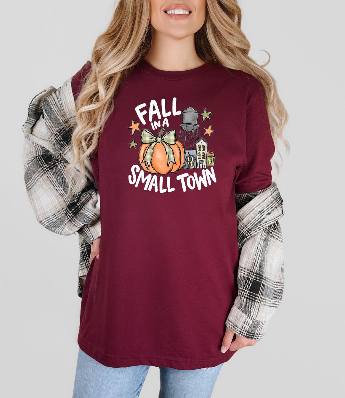 fall in a small town DTF TRANSFER