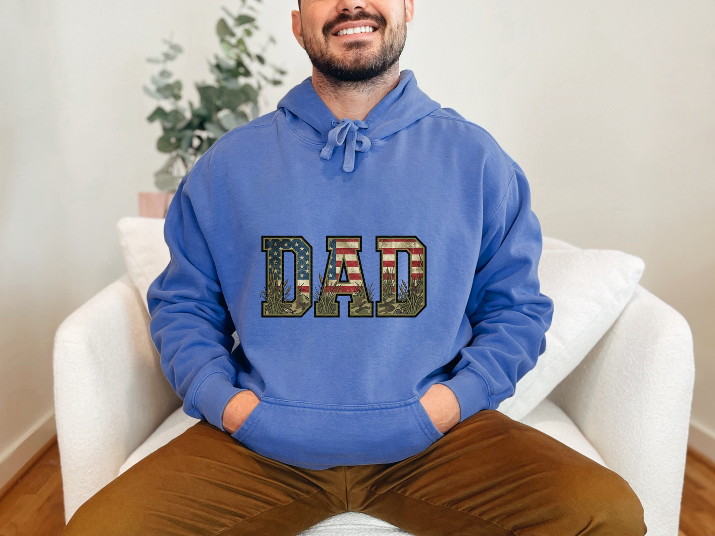 Dad Camo American DTF TRANSFER