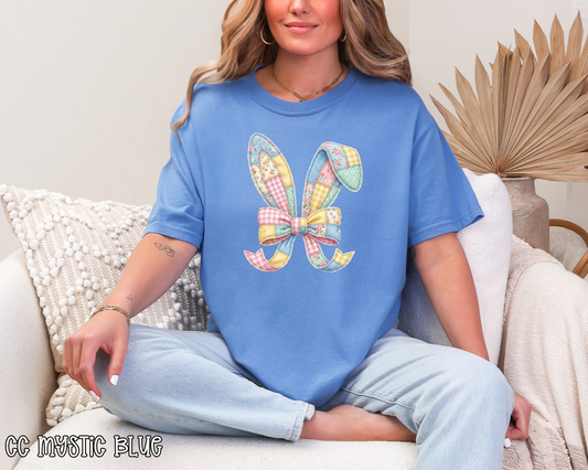 Bunny Ears Patchwork DTF TRANSFER