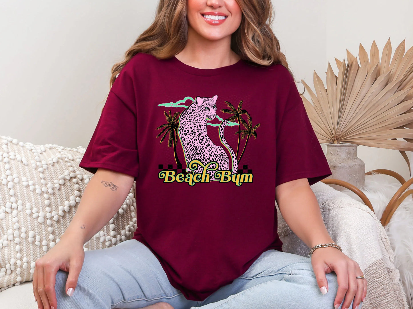 Beach Bum Leopard DTF TRANSFER