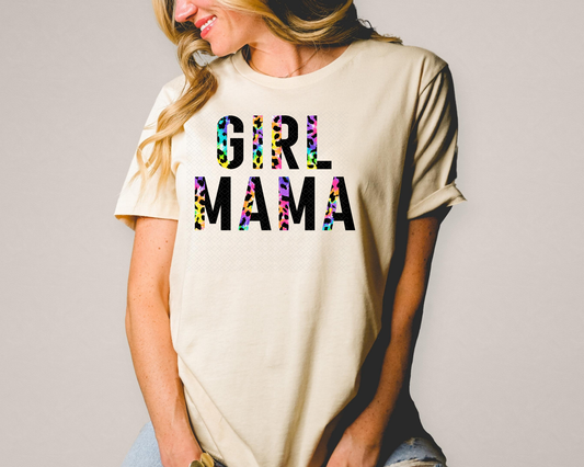 girl mama half leopard tie dye DTF TRANSFER