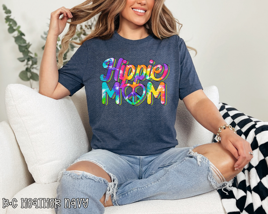 hippie mom tie dye DTF TRANSFER