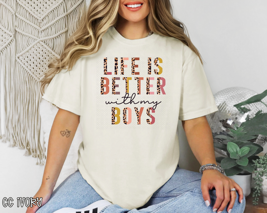 life is better boys half camo DTF TRANSFER