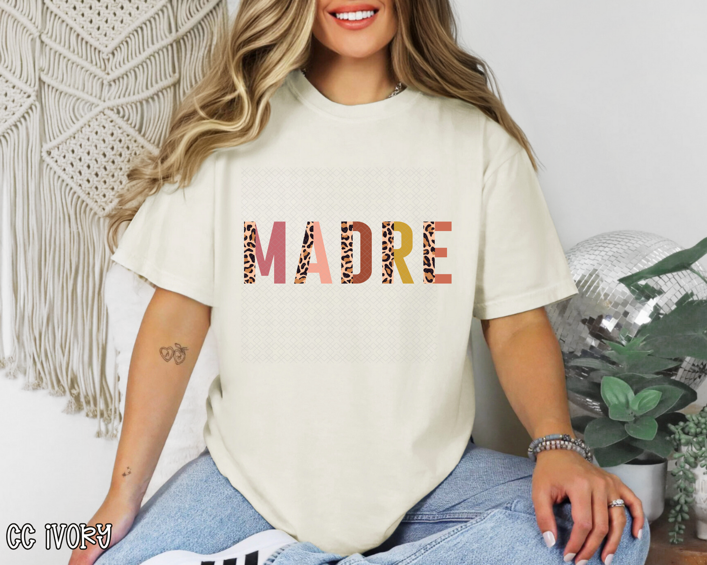 madre half leopard pastel DTF TRANSFER