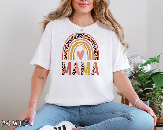 mama half leopard rainbow DTF TRANSFER