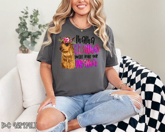 mama llama doesnt want your drama DTF TRANSFER