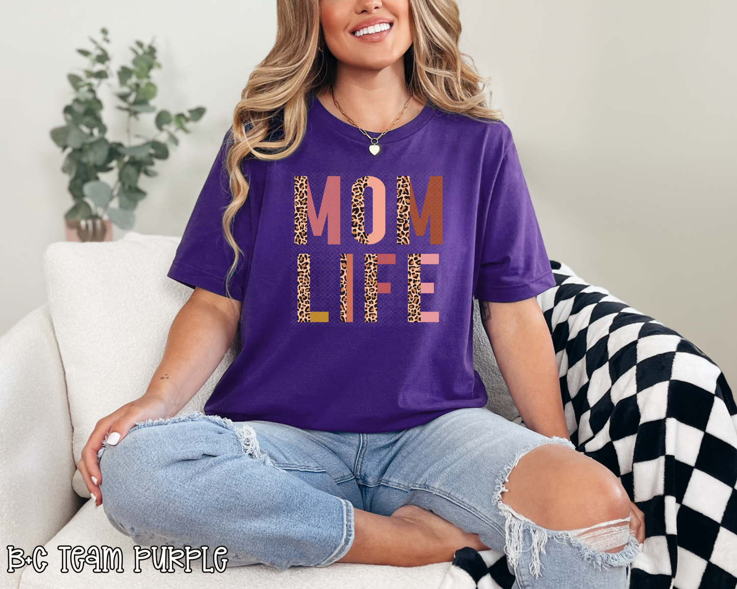 mom life half leopard pastel DTF TRANSFER