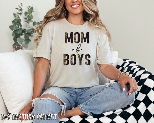 mom of boys half camo DTF TRANSFER