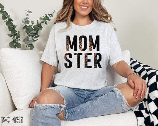 momster grunge half leopard DTF TRANSFER