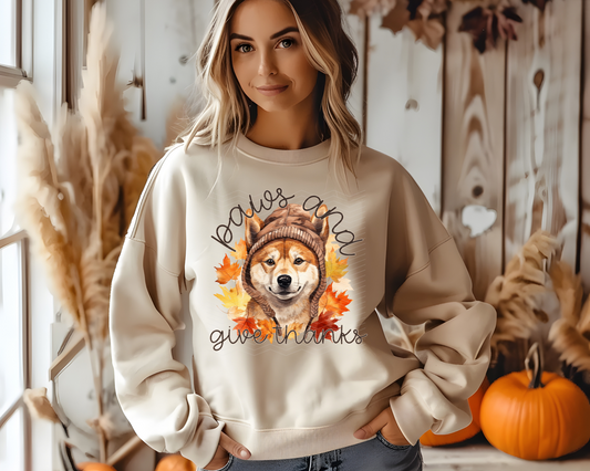 paws and give thanks