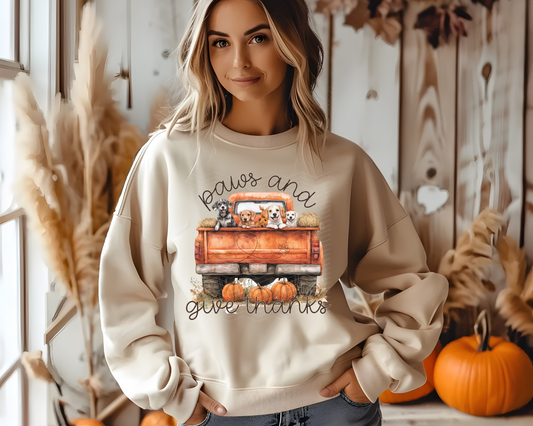 paws and give thanks