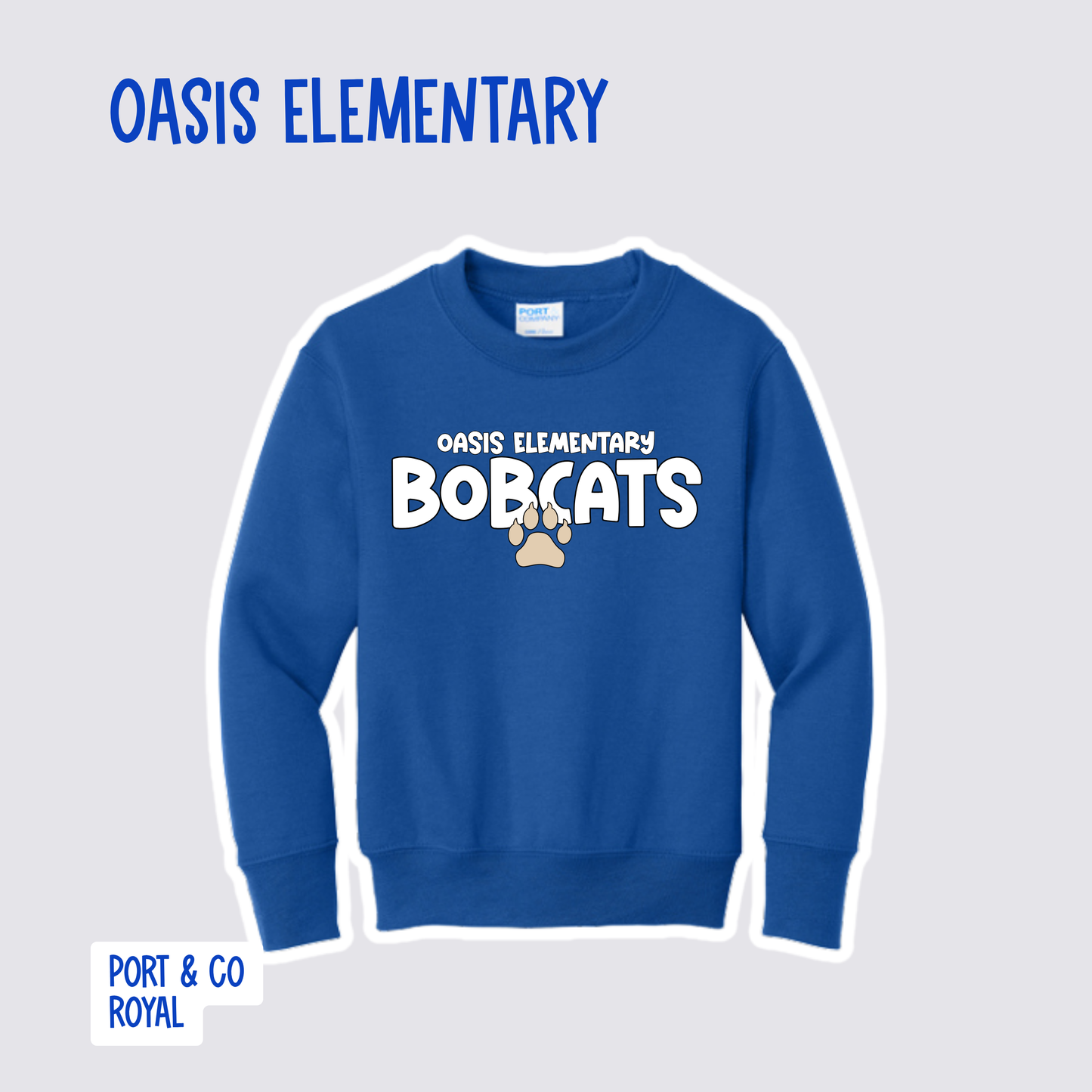 OASIS ELEMENTARY - YOUTH Crewneck Sweatshirt