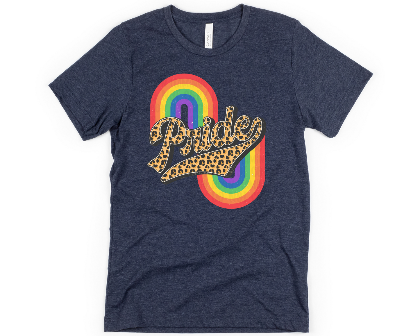 Pride Retro Double Rainbow Leopard DTF TRANSFER