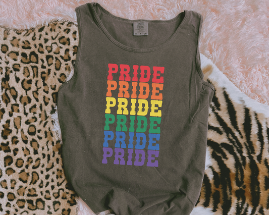 Pride Typography Rainbow DTF TRANSFER