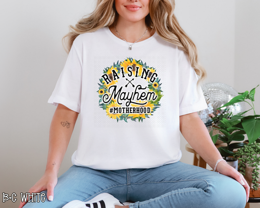 raising mayhem sunflower frame DTF TRANSFER