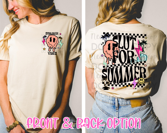 Slut For Summer 90s Style DTF TRANSFER