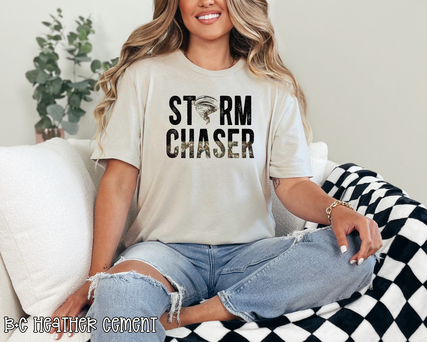 storm chaser grunge camo DTF TRANSFER