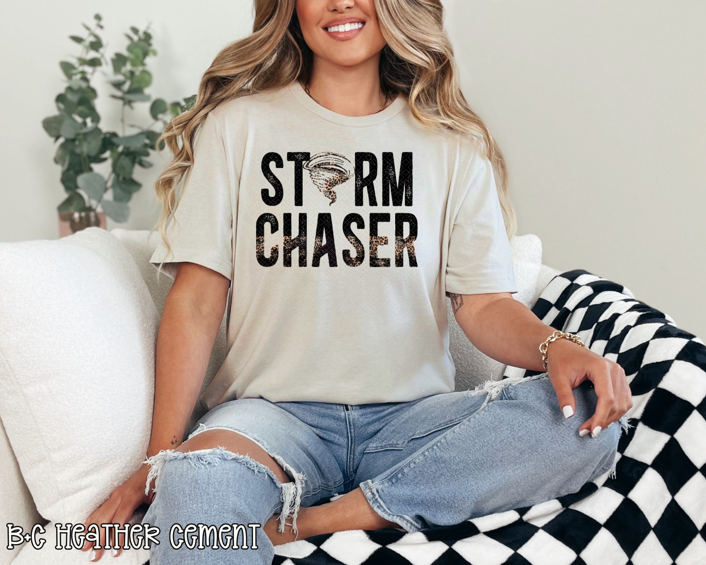 storm chaser grunge leo DTF TRANSFER
